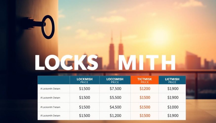 comparaison tarifs serruriers